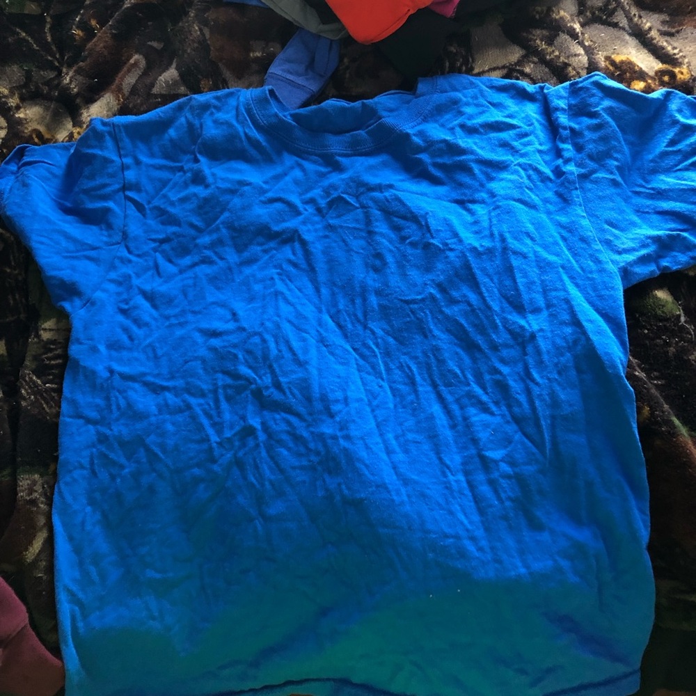 blue t-shirt